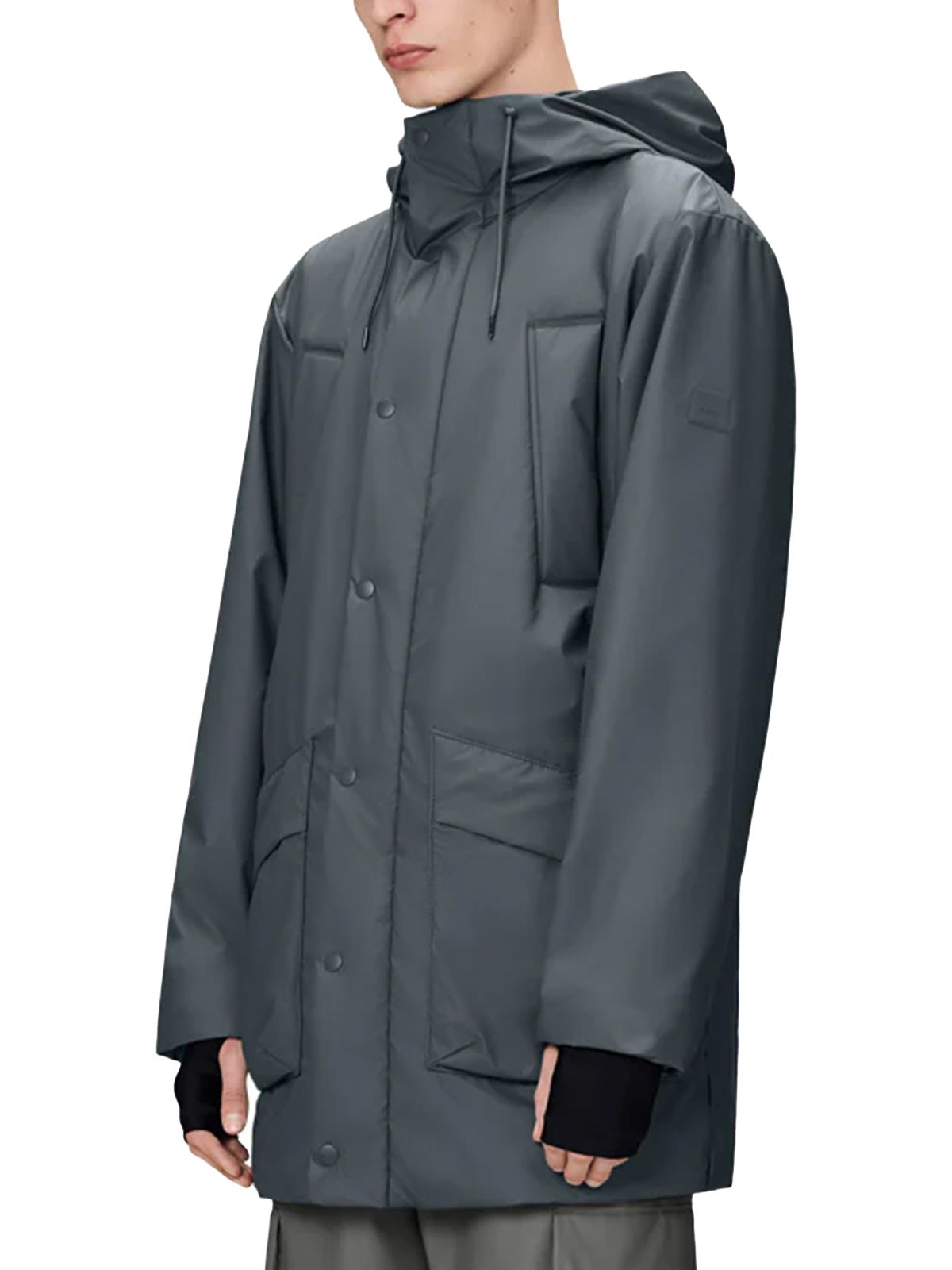 LOHJA LONG INSUL.CARGO JACKET #LAGOON RAINS Outerwear RA17120