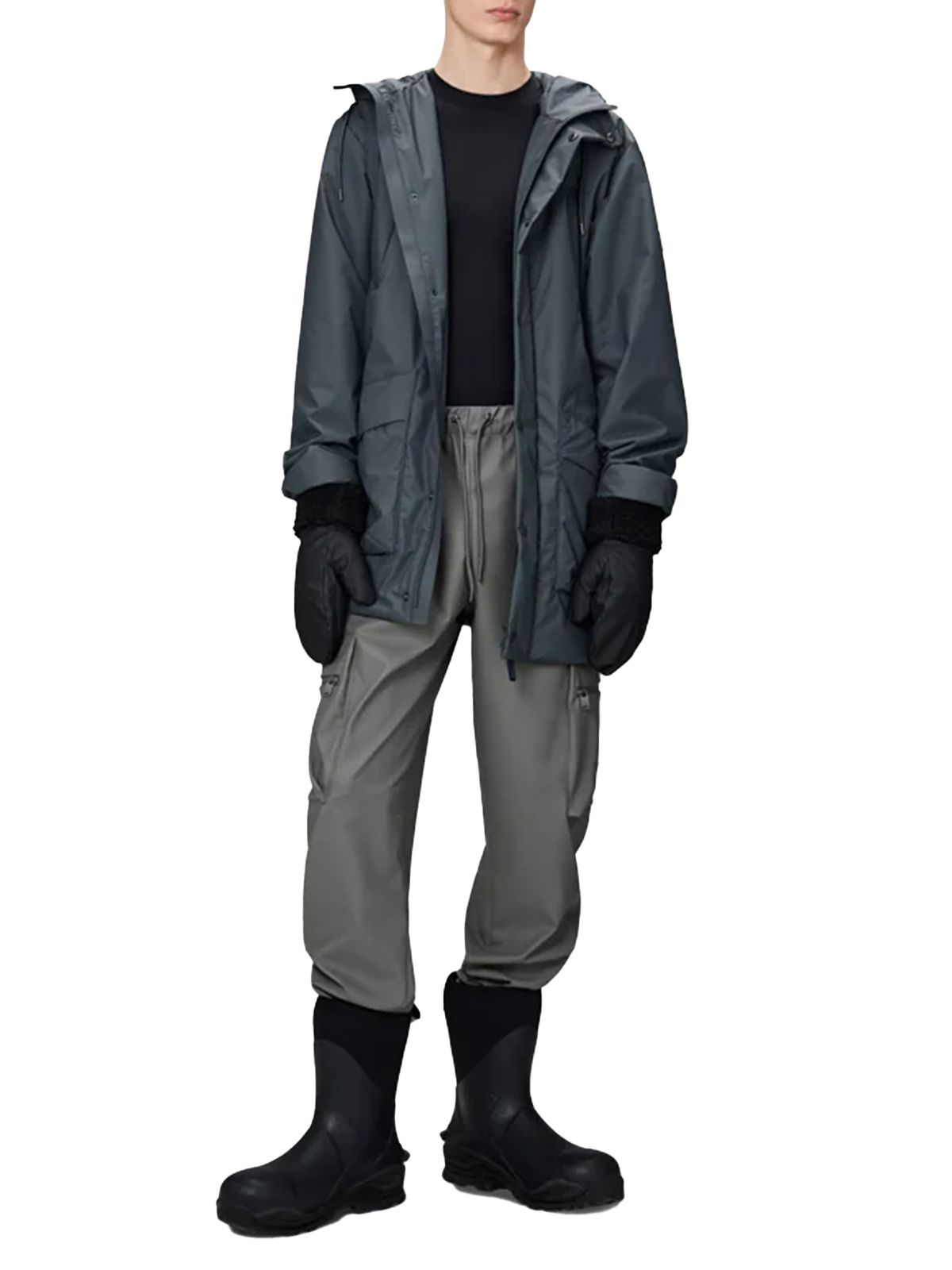 LOHJA LONG INSUL.CARGO JACKET #LAGOON RAINS Outerwear RA17120
