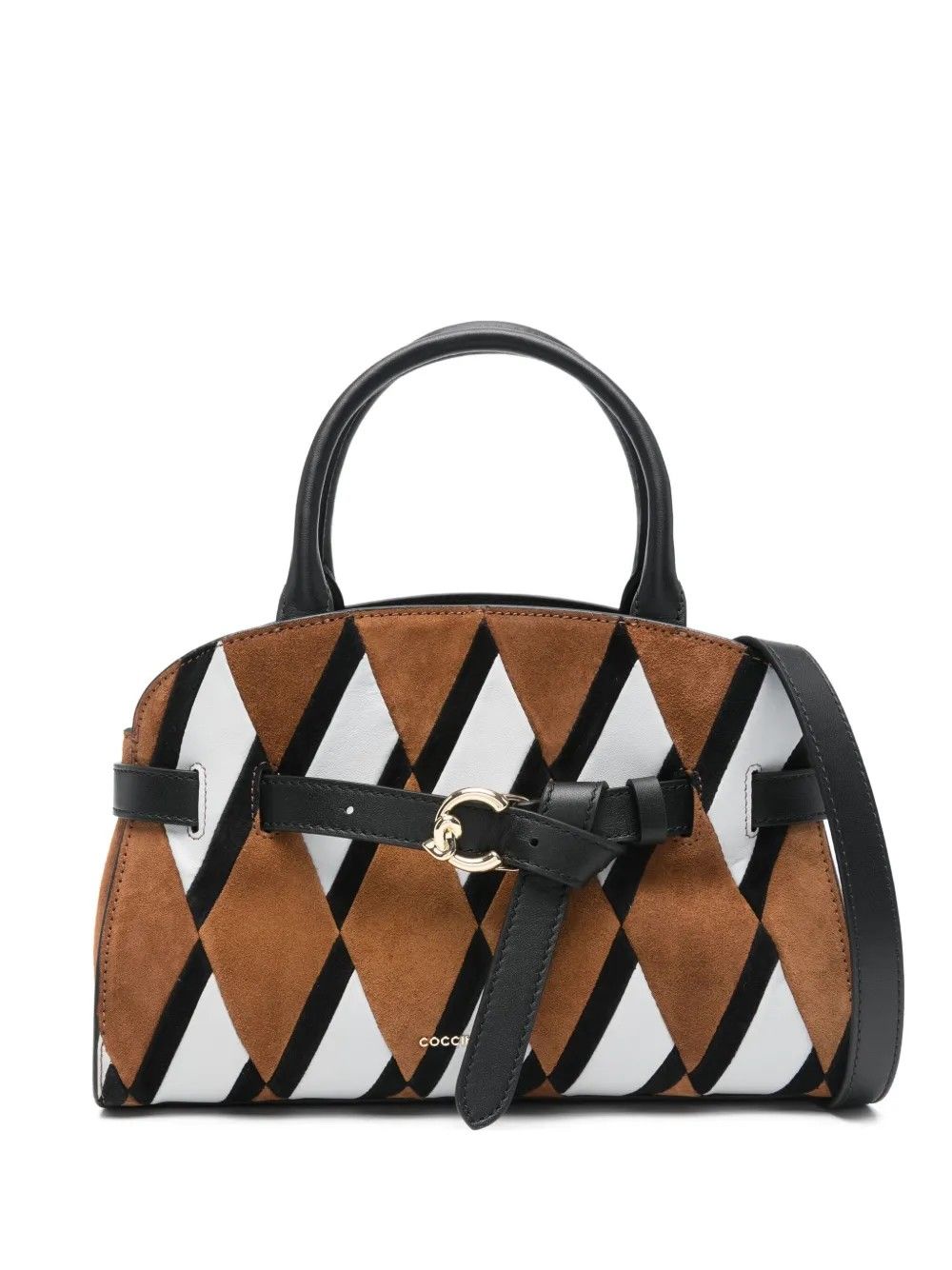 COCCINELLESABINE N.GEO.PA M.COGNAC/NOIR #498 COCCINELLE Bags E1TLD180201