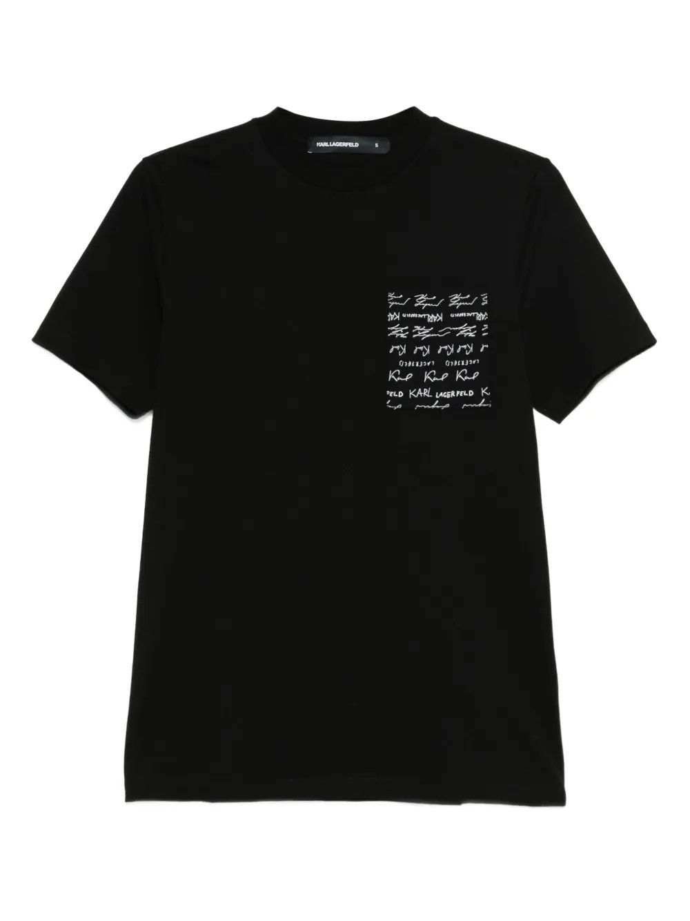T-SHIRT CREWNECK BLACK #990 KARL LAGERFELD T-shirt 75504155322