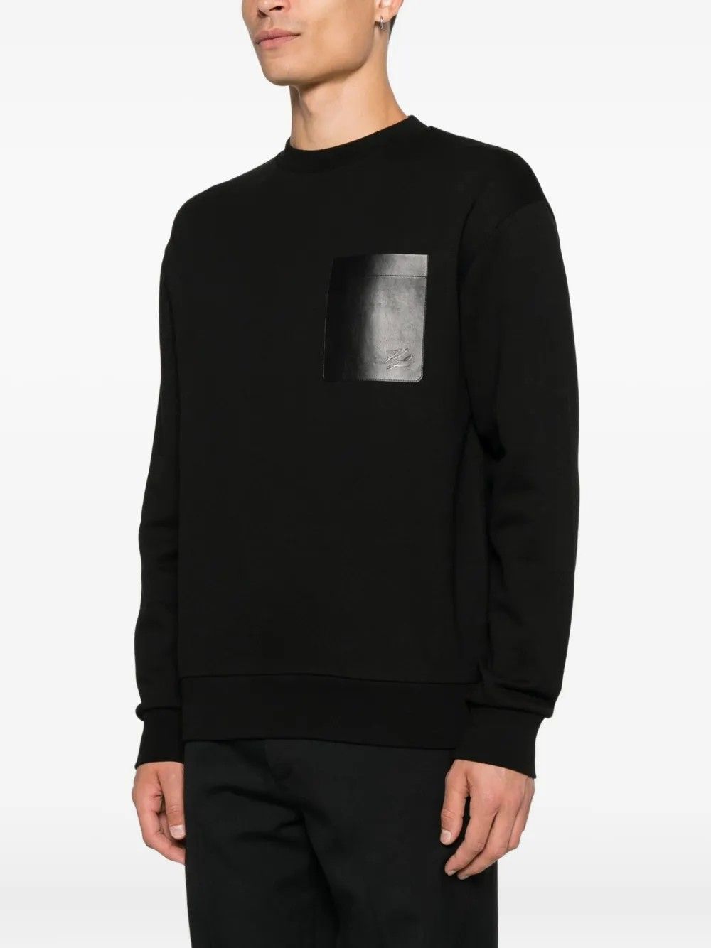 SWEAT CREWNECK BLACK #990 KARL LAGERFELD Jersey 70510355391