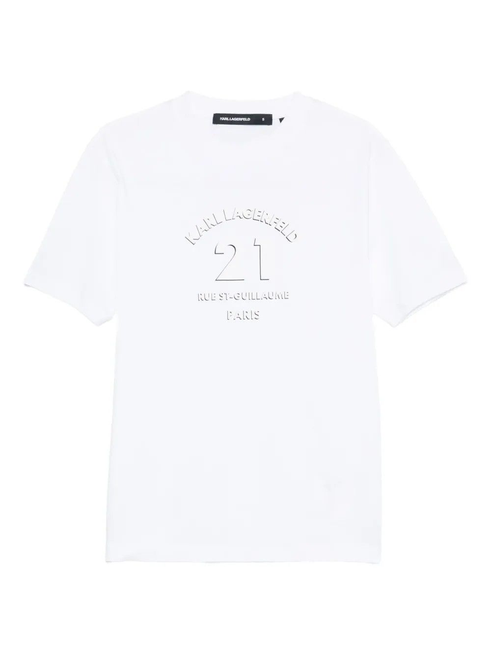 T-SHIRT CREWNECK WHITE #10 KARL LAGERFELD T-shirt 75516055324
