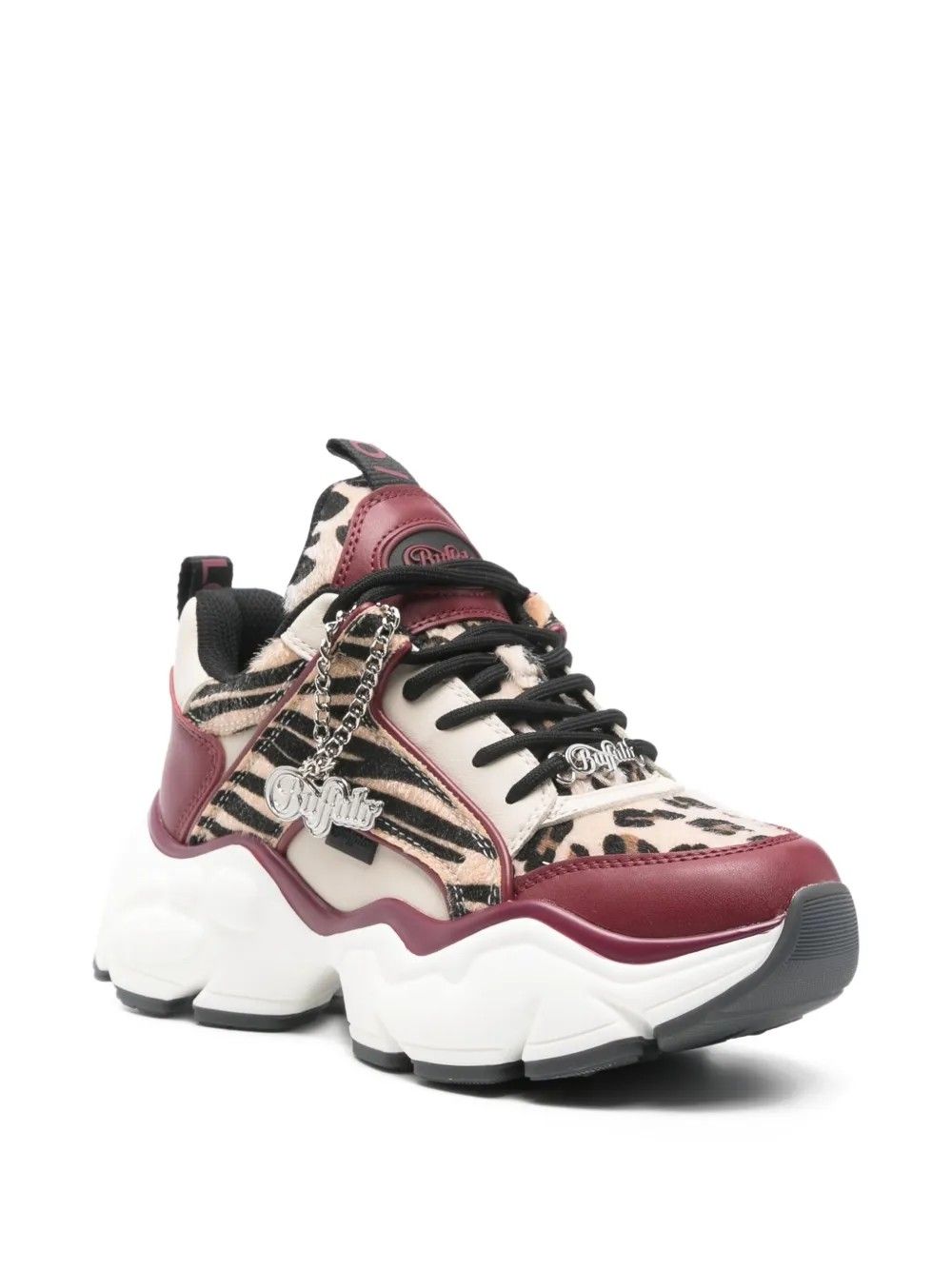 BINARY GLAM-VEG.SUEDE/FUR/NAPPA-RED/CREAM/LEO BUFFALO Shoes 1636515-XE