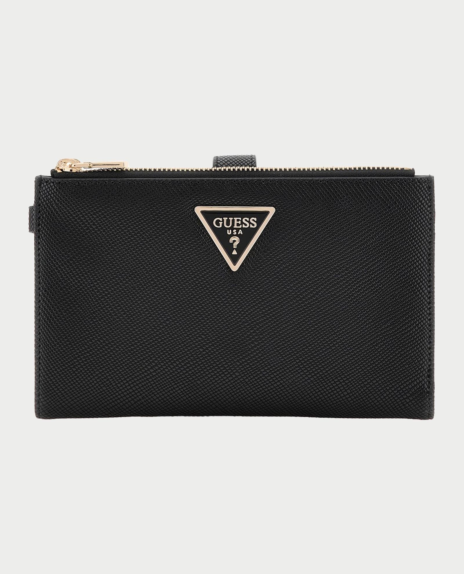 LAUREL II SLG DBL ZIP ORGNZR #BLACK GUESS  Accessori SWZG74 59157 BLA