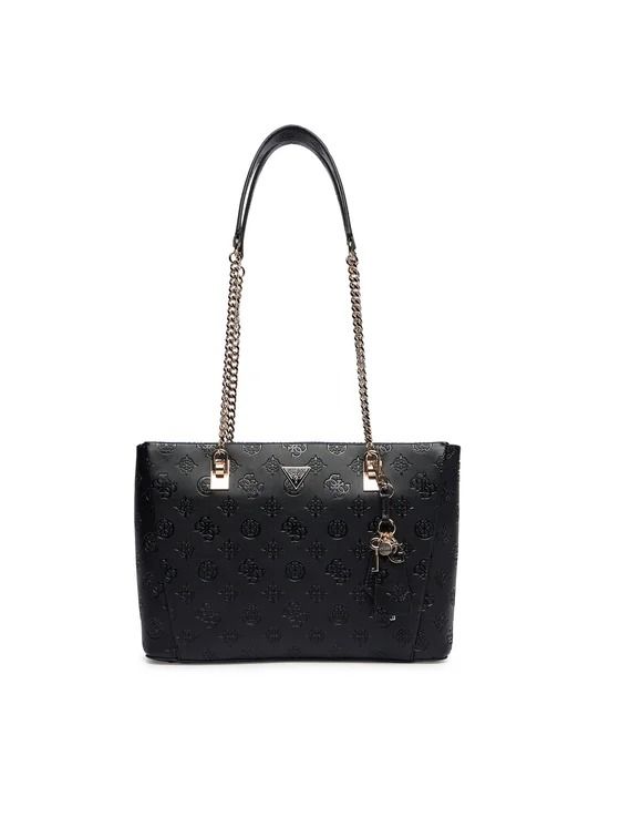 TISHA 3 COMP TOTE #BLACK LOGO GUESS  Bags HWPD77 64230 BLO