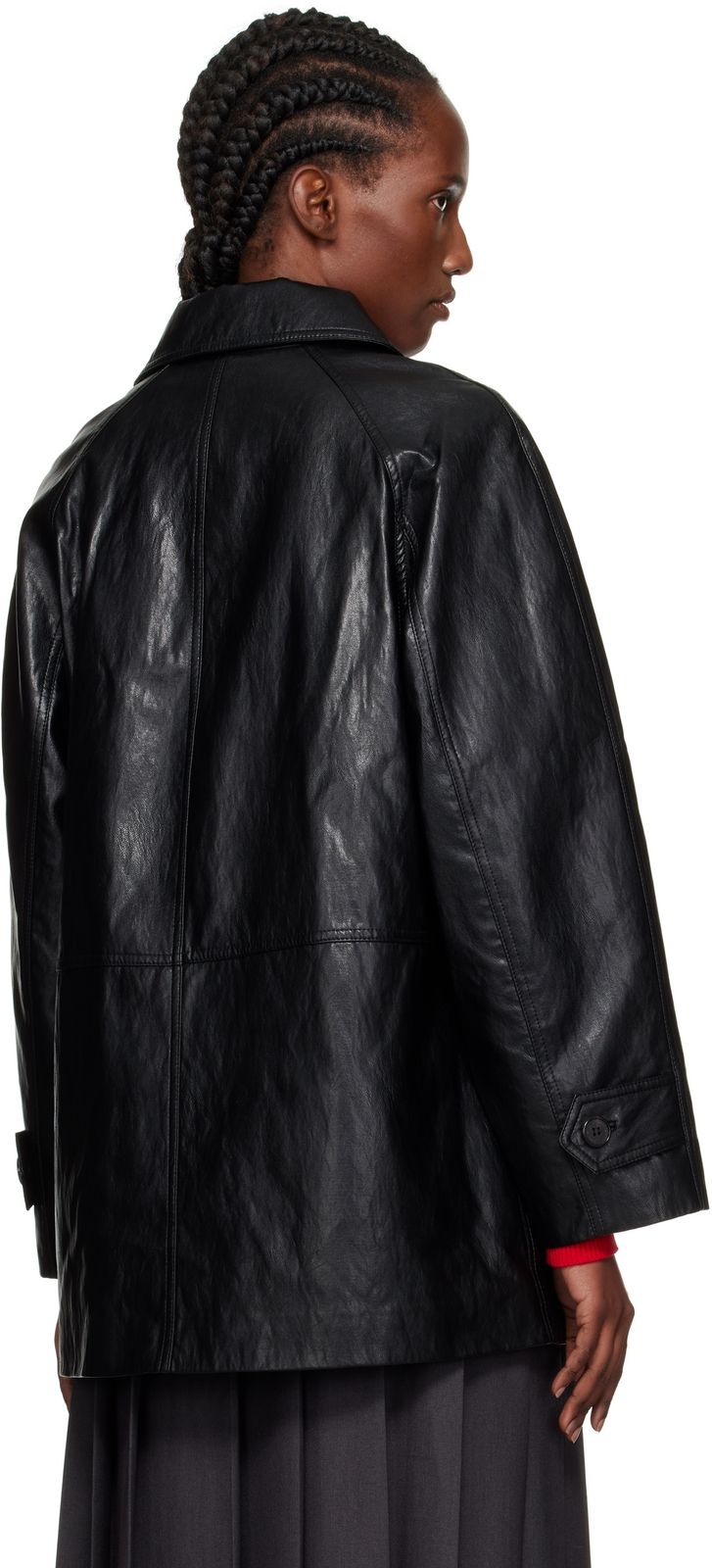UNISEX LILY VEGAN LEATHER HALF JACKET #BLACK DUNST Capispalla UDJA5C102BK