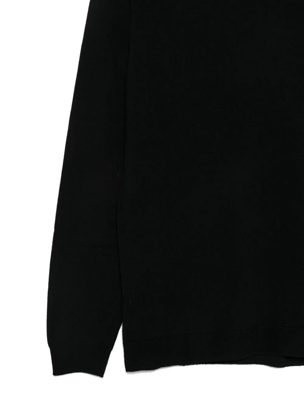 K139 DOUBLE CREWNECK EXTRAFINE MERINO BLK #D001 LOW BRAND Maglieria L1MFW25266728