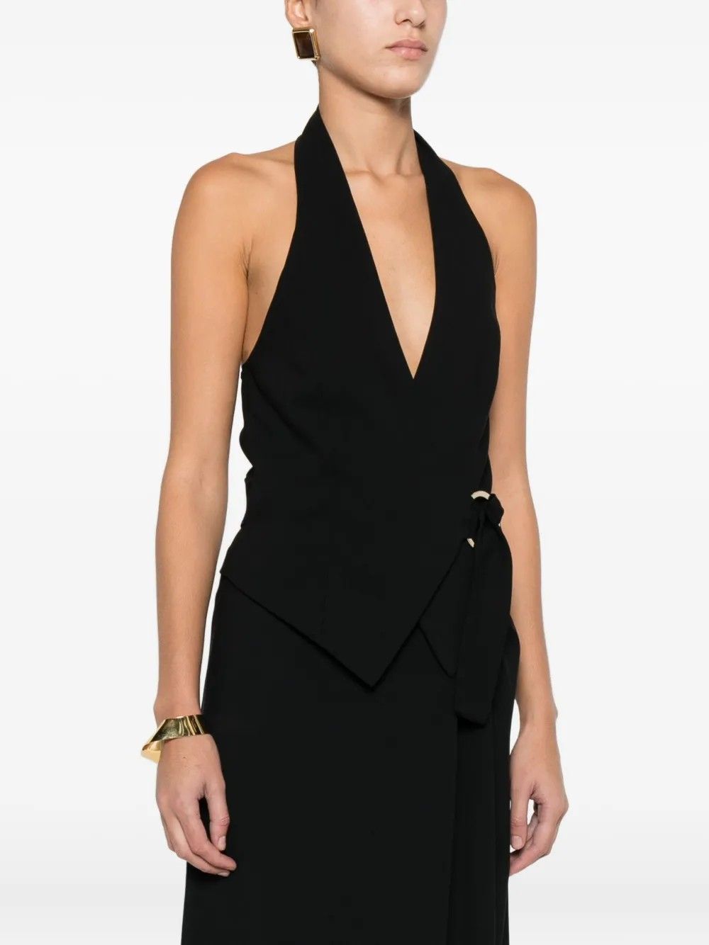 GILET ELAST. NERO #10 CARLA G Capispalla LERO06D3