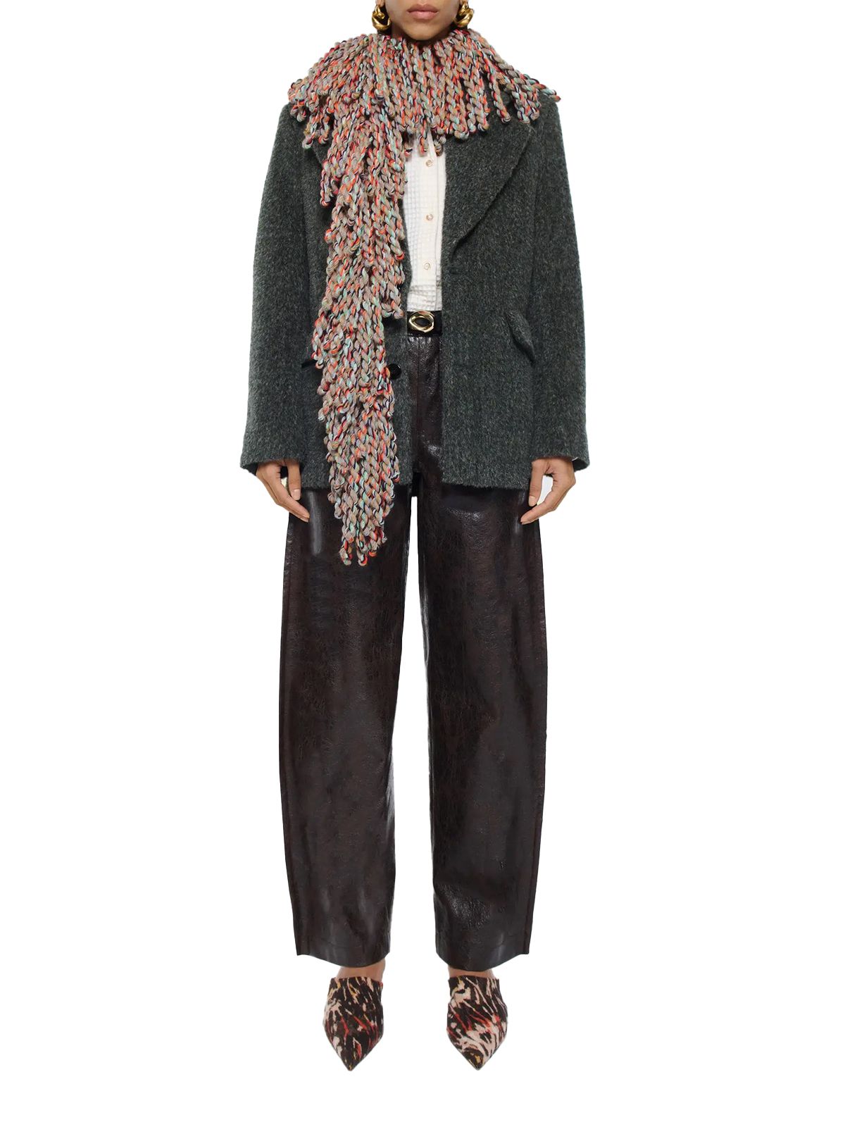 CORINNE BLAZER WOOL #SPOTTED BLACK SEFR Capispalla WFW25CORINNESPO