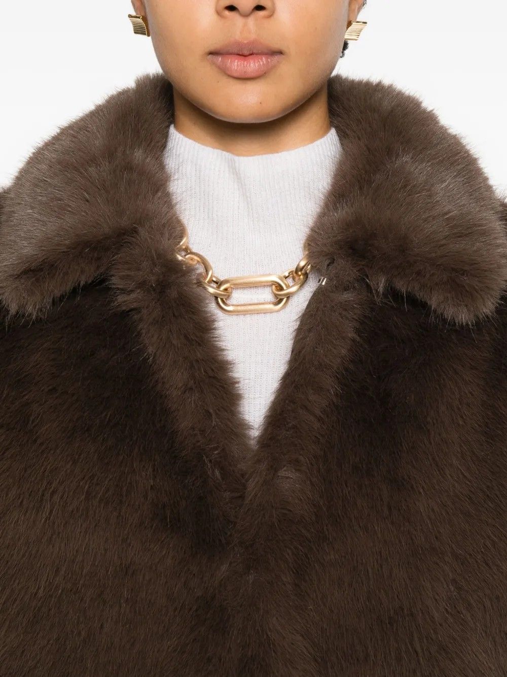 FAUX FUR RELAXED BLOUSON #MOCHA TONYWACK Capispalla BE34CJ82