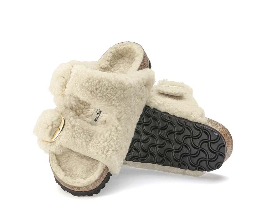 ARIZONA BIG BUCKLE SHEARLING TEDDY #EGGSHELL BIRKENSTOCK Scarpe 1023130