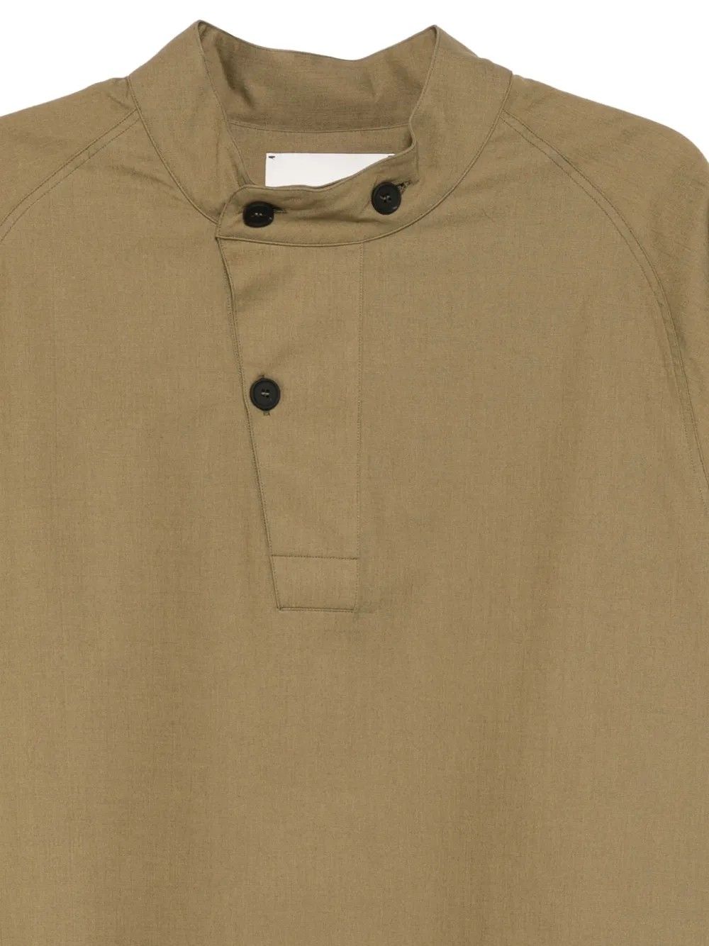 HALF PLACKET POP OVER #MILTARY GREEN STUDIO NICHOLSON Camicie CASEY SNM 1428