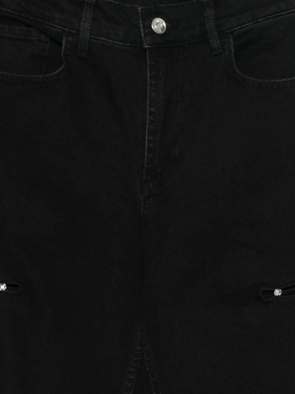 PANT.STRAIGHT CUT OUT H.W. DEN.BLACK #87375 LIU JO Pantaloni UF5197D0281 87375