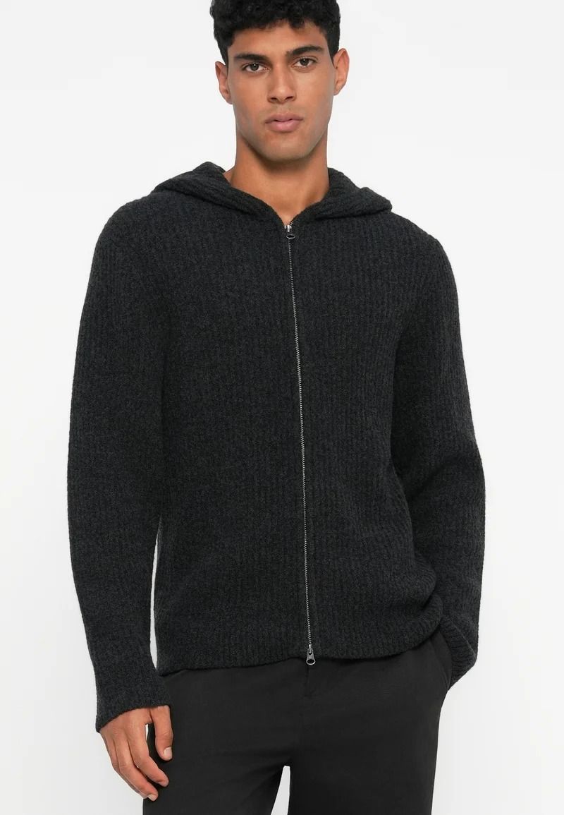 SAKOJI HOODIE 15329 #BLACK MEL. SAMSOE Maglieria M24300021