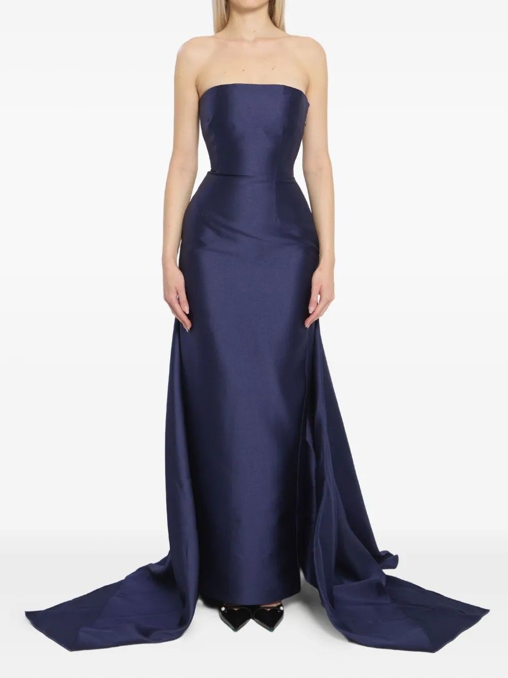 IMANI MAXI DRESS #NAVY SOLACE LONDON Dress OS42005