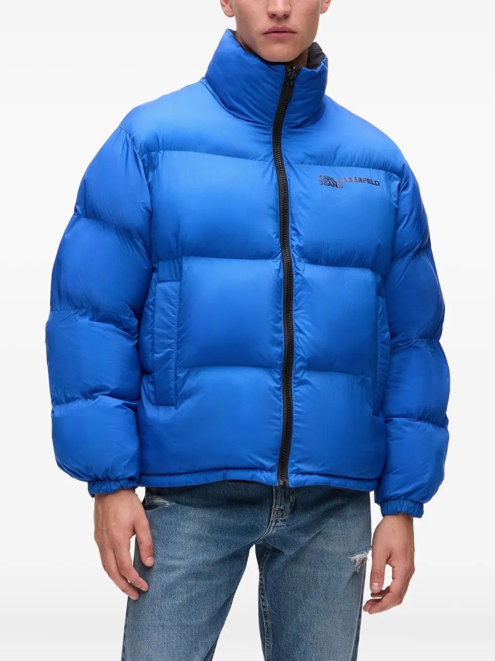 REVERSIBLE PUFFER BLUE/BLACK #1AC KARL LAGERFELD Capispalla A4M150331AC