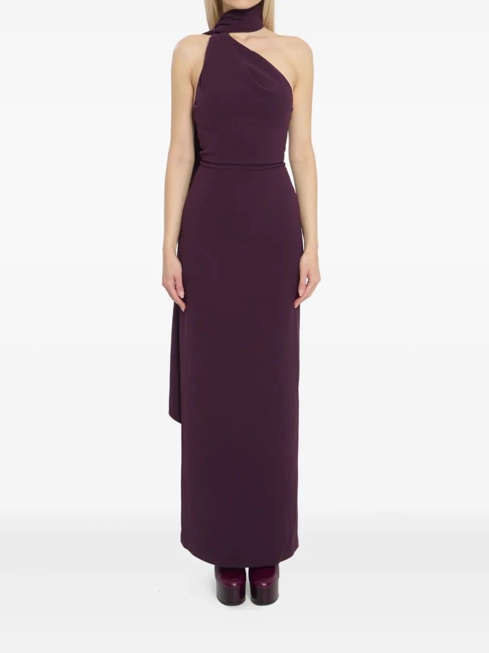 DEMI MAXI DRESS #PLUM SOLACE LONDON Dress OS38011