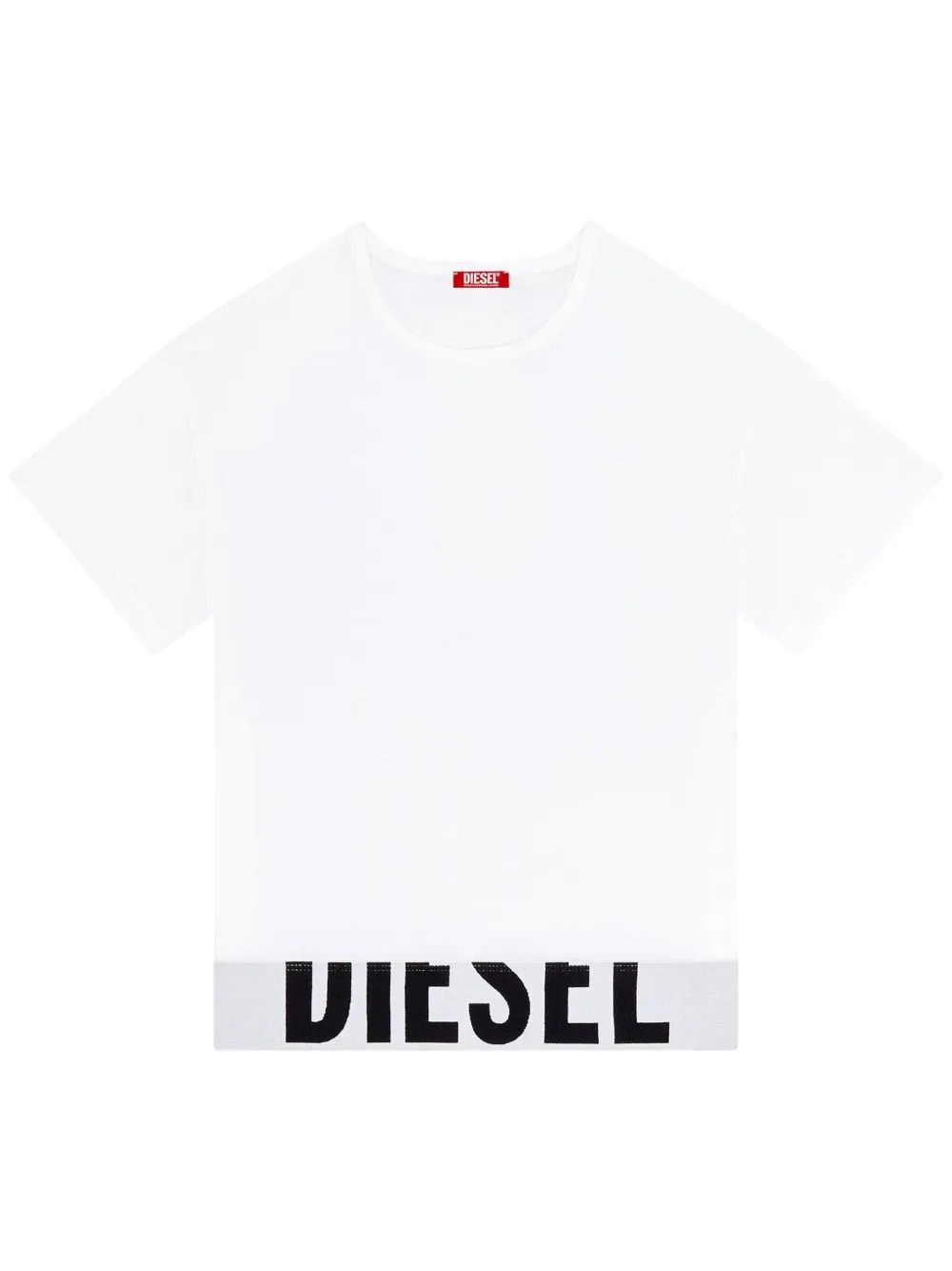 UFTEE-SPORT-CROPPED-T-SHIRT BIANCO #100 DIESEL T-shirt A145930HMAU