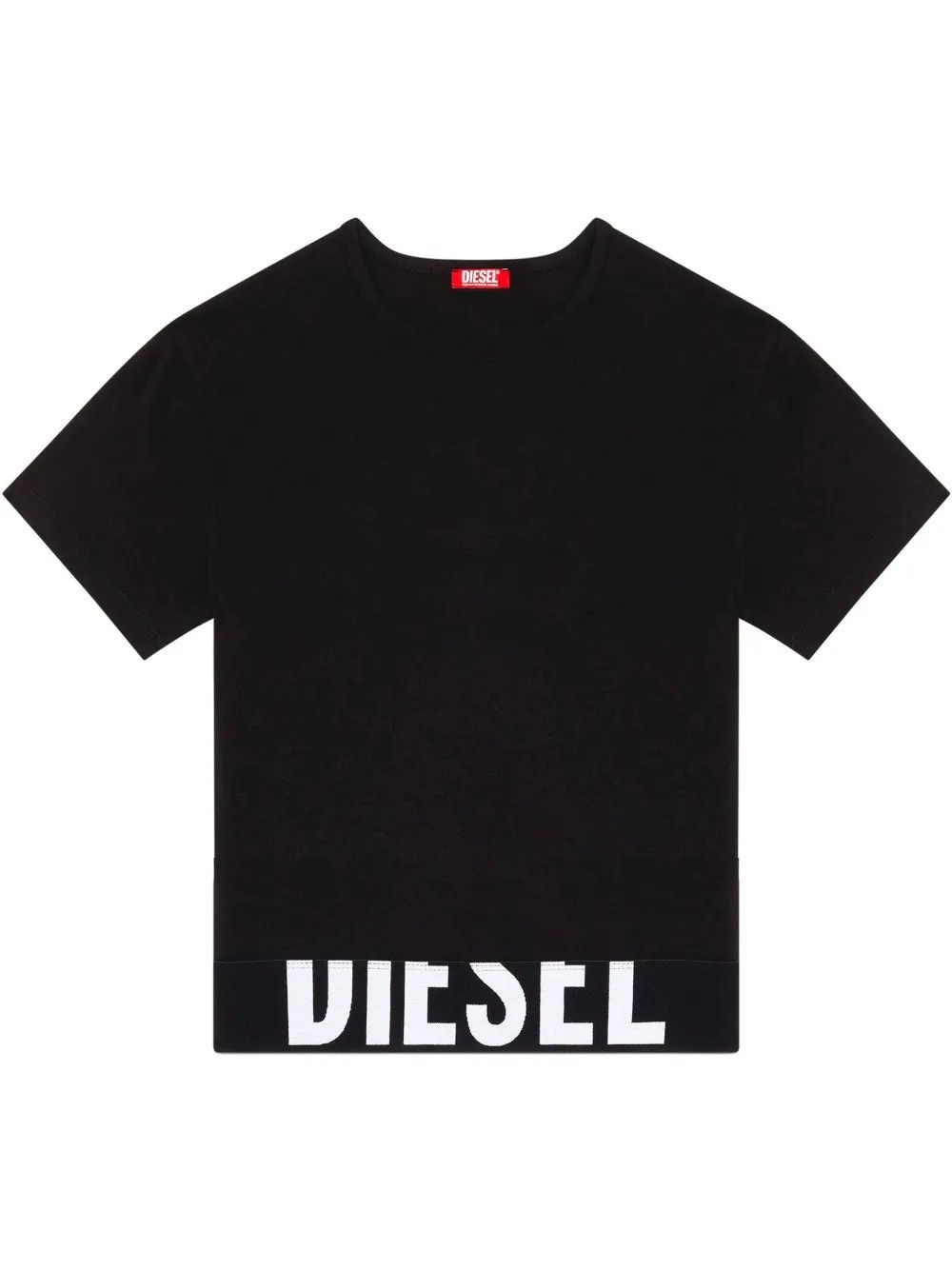 UFTEE-SPORT-CROPPED-T-SHIRT NERO #9XX DIESEL T-shirt A145930HMAU