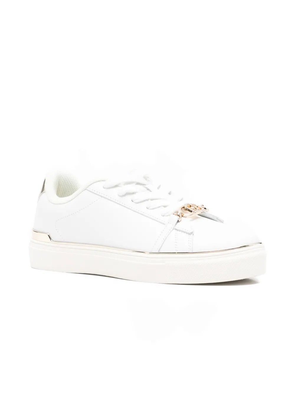 KIKI 01 CALF LEATHER/MET WHITE/GOLD #S1052 LIU JO Scarpe BF5063PX026S1052