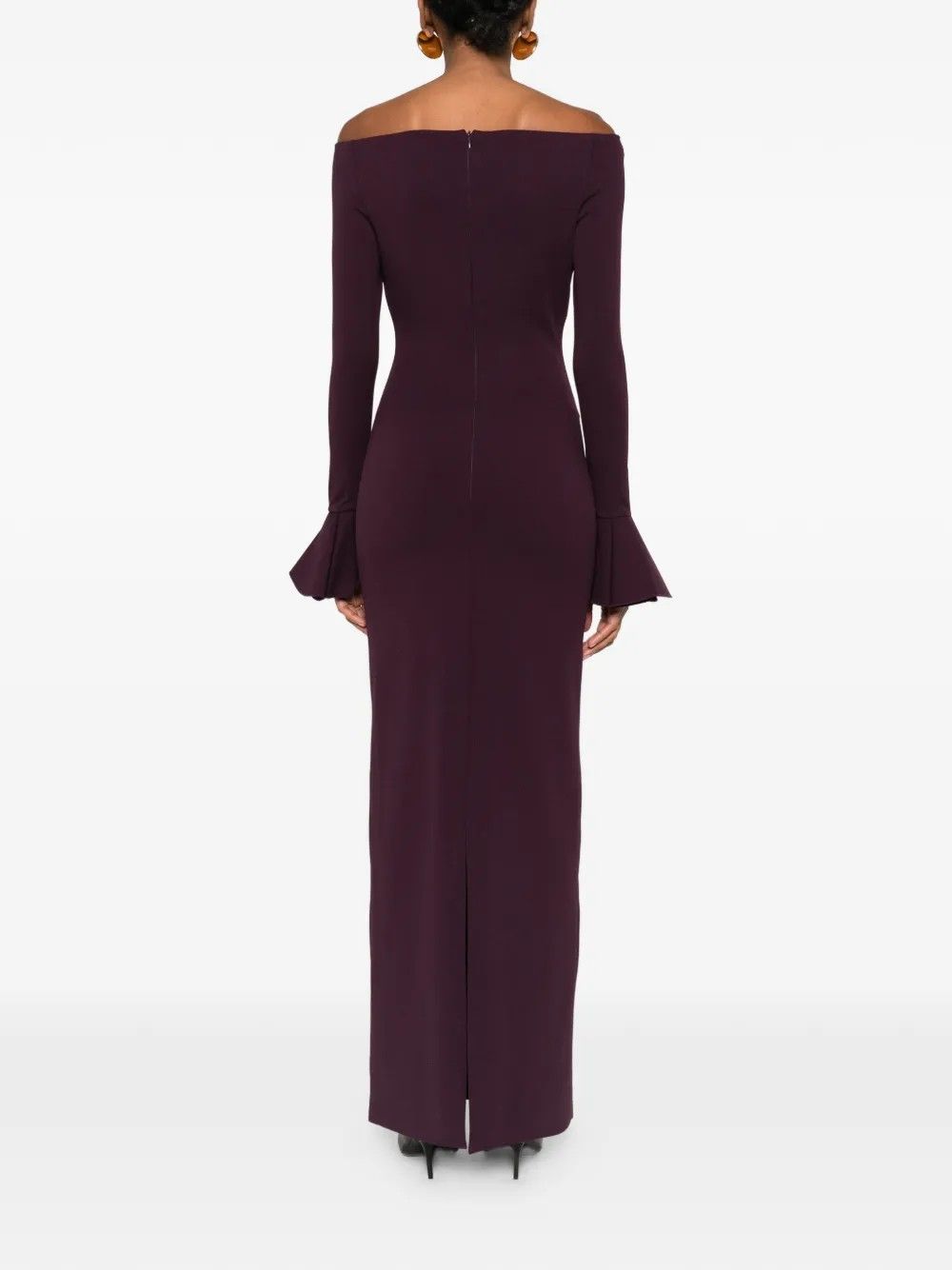 ANICA MAXI DRESS #PLUM SOLACE LONDON Vestiti OS46053