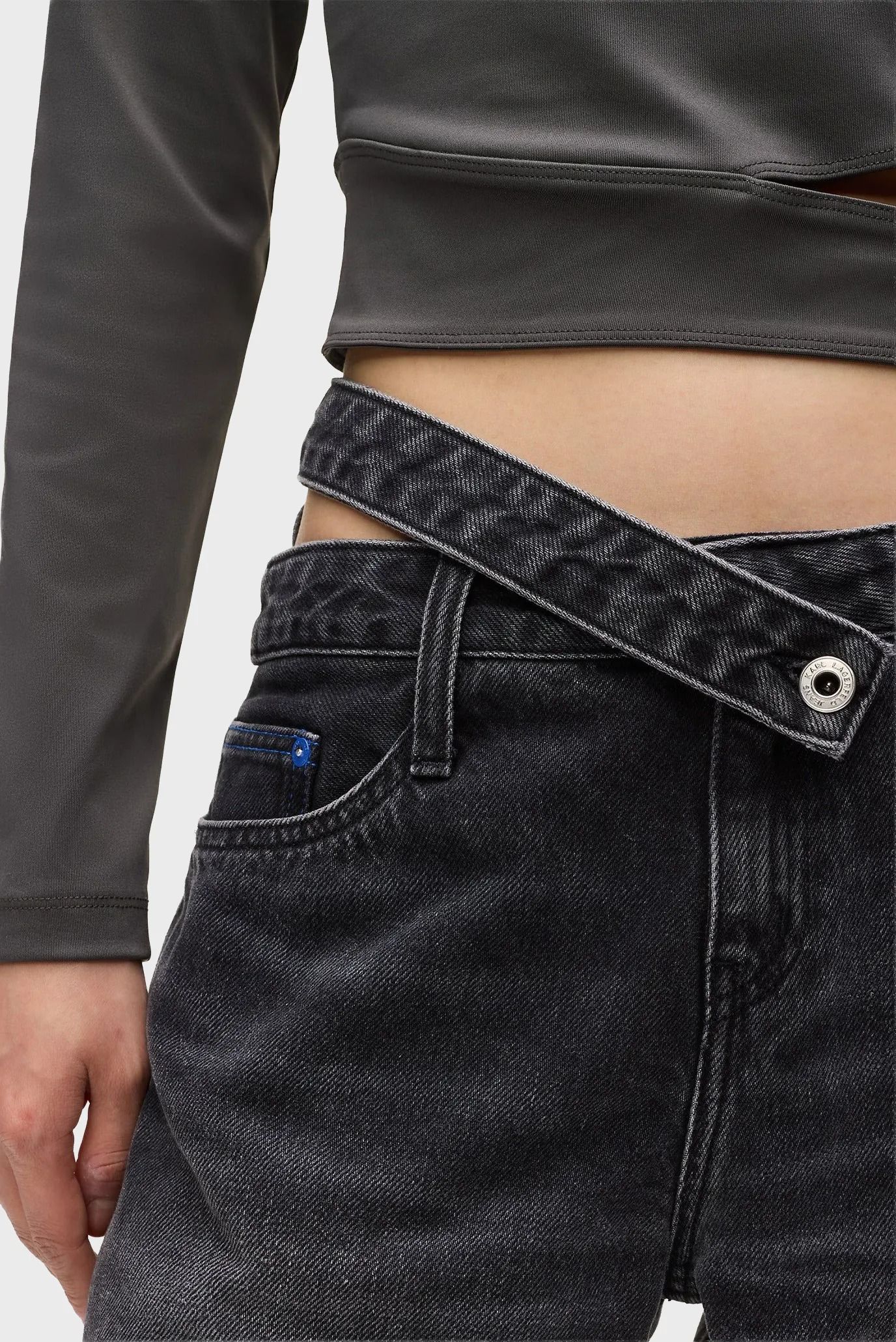 MR RELAXED WB DENIM WASHED BLACK #1BJ KARL LAGERFELD Pantaloni A4W10047