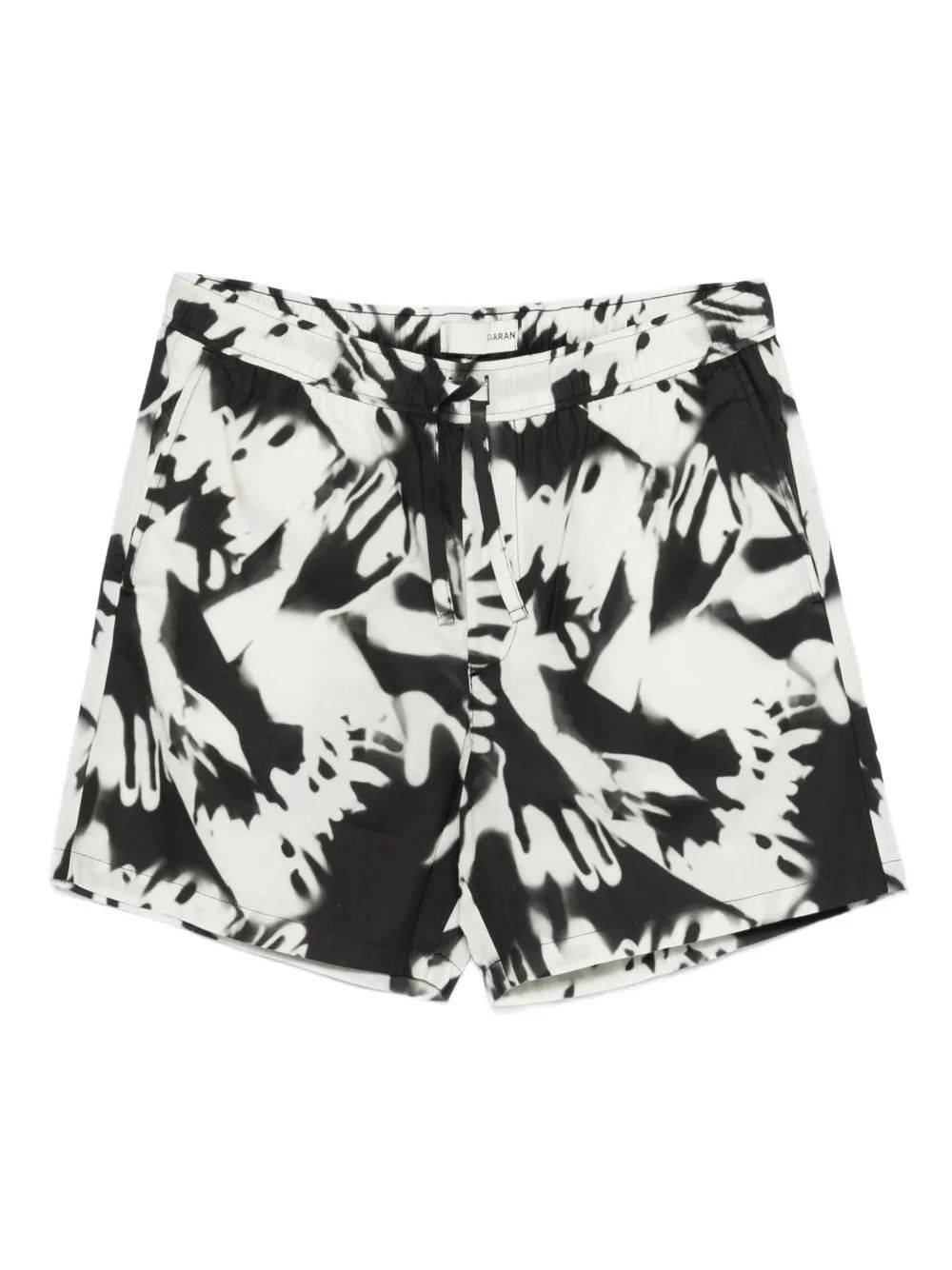 SHORTS #BLACK/WHITE CIARAN Shorts CC1 BEACH MOTION PRINT