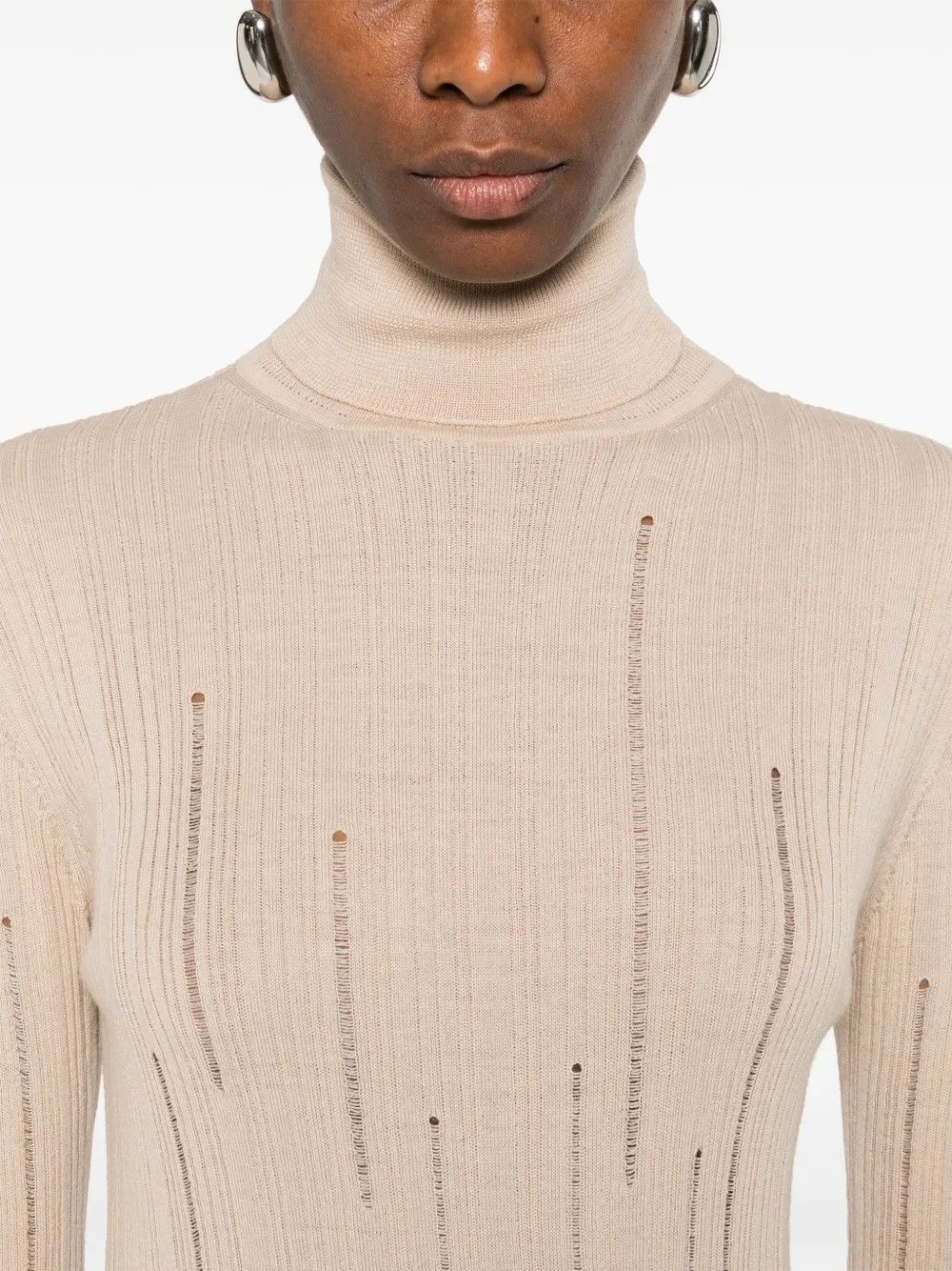 KNITWEAR #IVORY RAME Maglieria MFMAG08 FIL0086