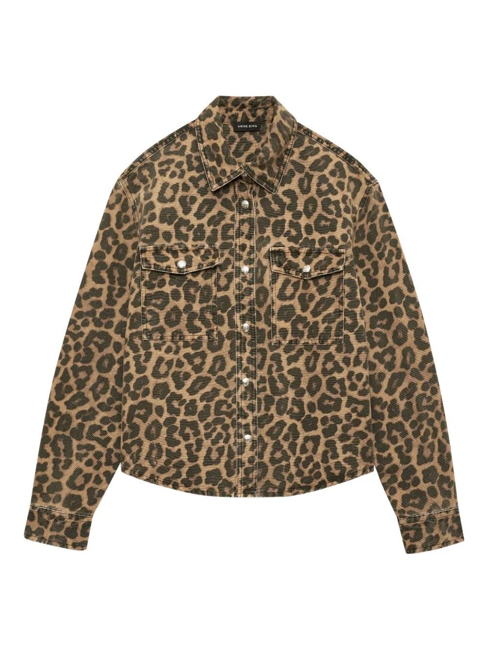 PAXTON SHIRT #LEOPARD  ANINE BING Outerwear A 07 12096 MTL59