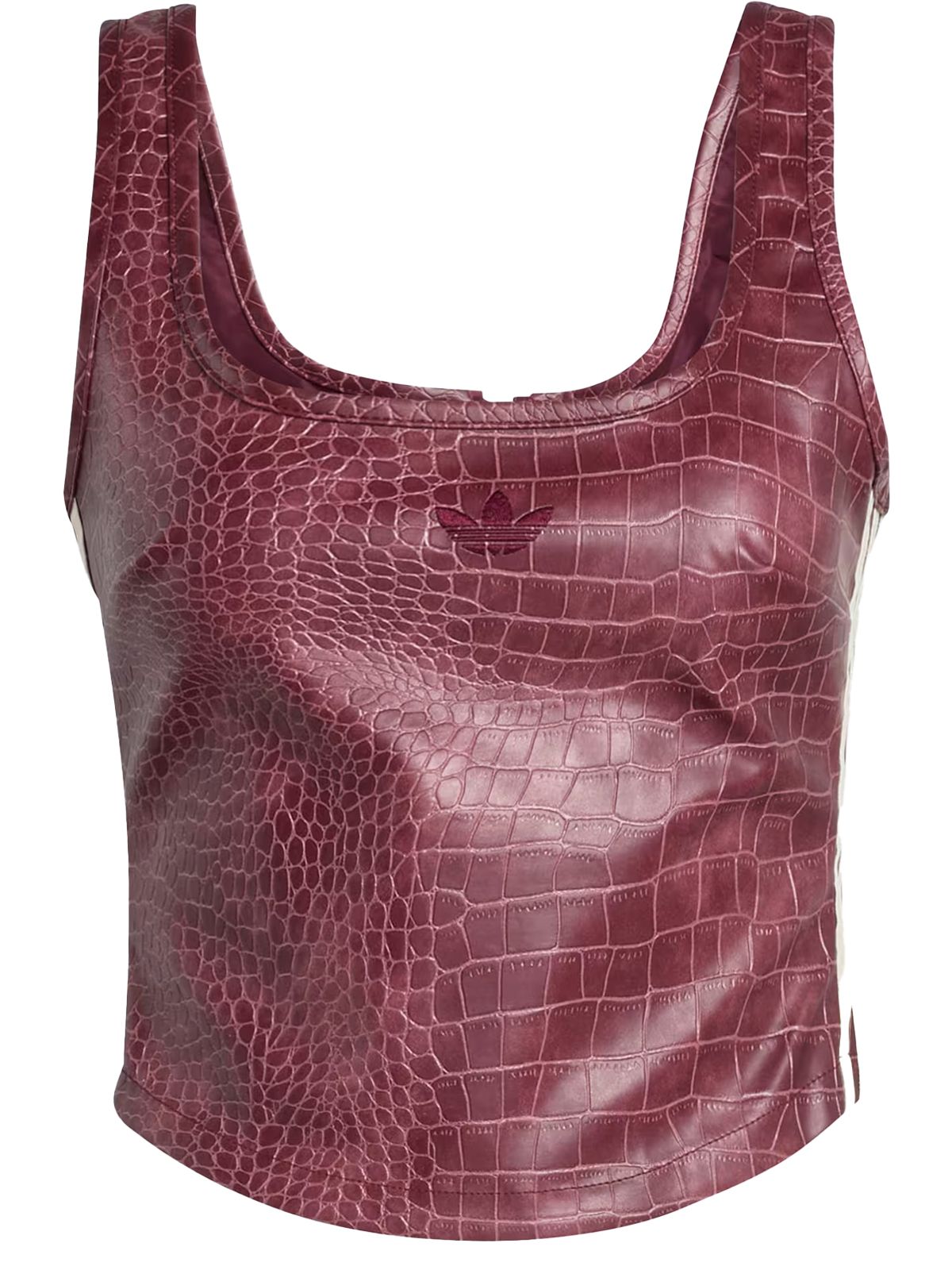 PLEATHER CORSET #MAROON ADIDAS ORIGINALS Top KD8786