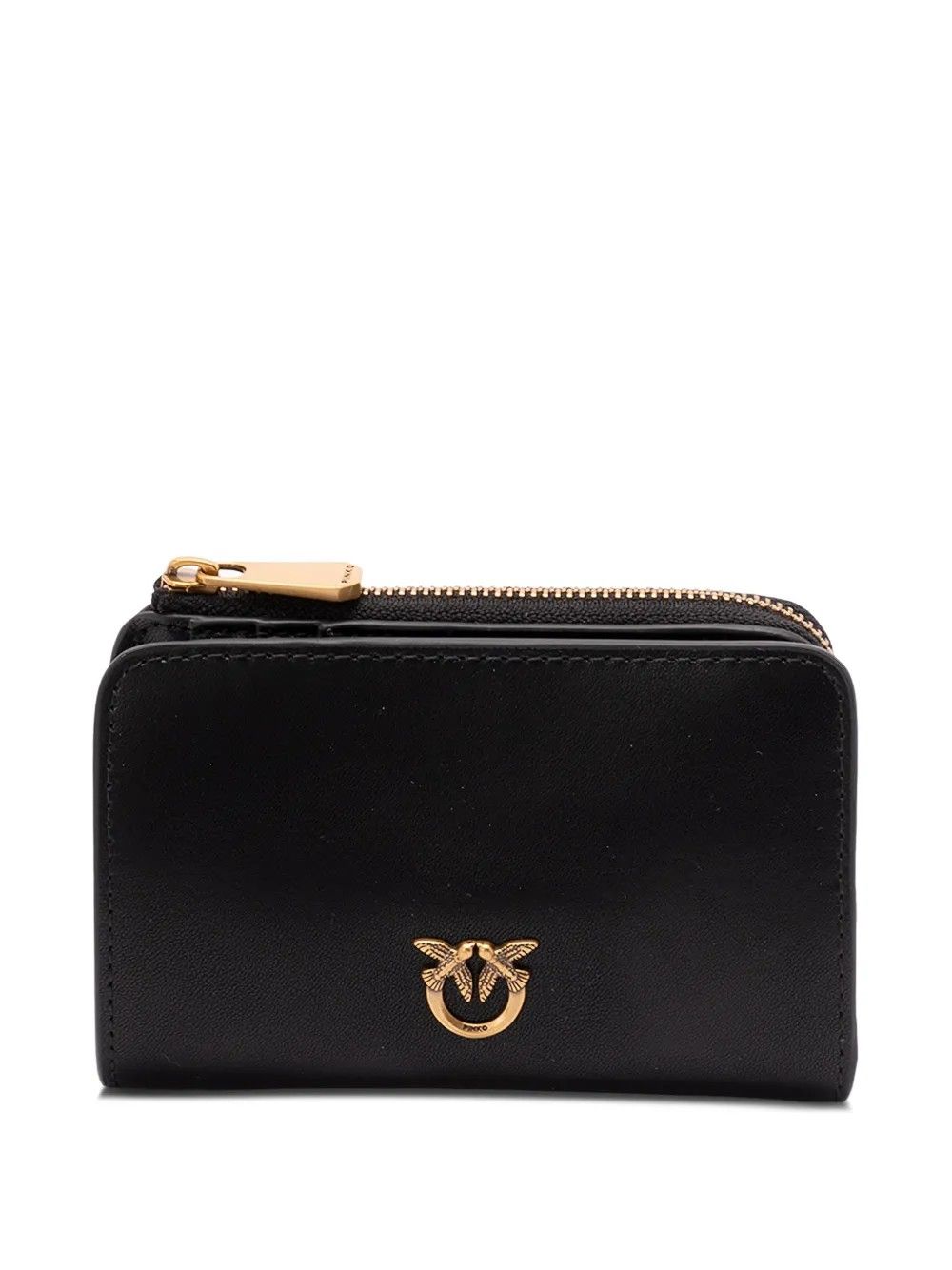 MINI WALLET VITELLO SETA NERO-ANT.GOLD #Z99Q PINKO Accessori 106206 A0F1/Z99Q