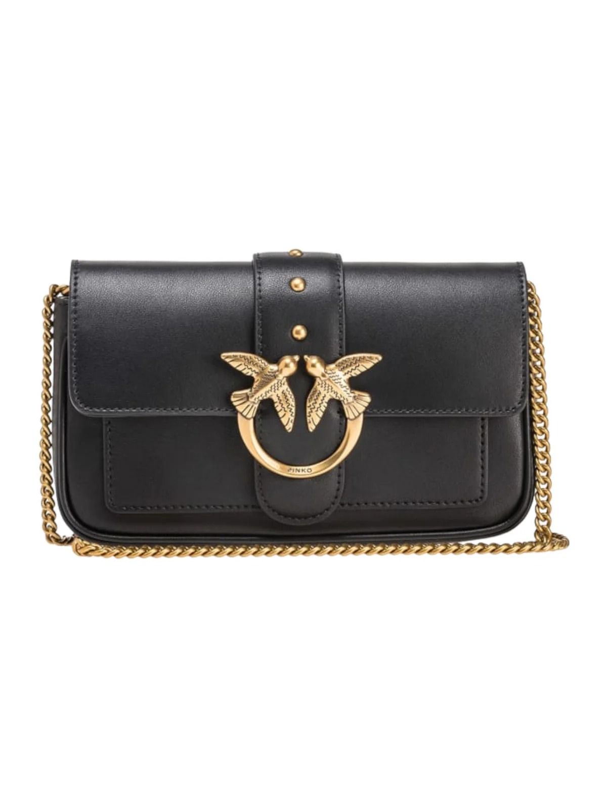 LOVE ONE POCKET C VITELLO SETA NERO #Z99Q PINKO Borse 100061 A0F1/Z99Q