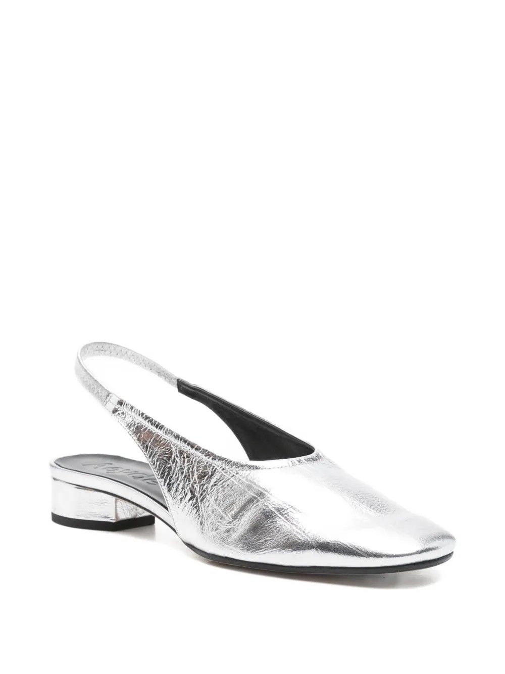 CRACKLE LAMINATED CALF LEATHER #SILVER AEYDE Shoes DUA