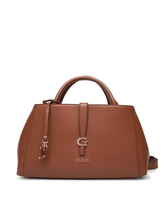 CARRIE GIRLFRIEND SATCHEL #COGNAC GUESS  Bags HWVG98 96060 COG