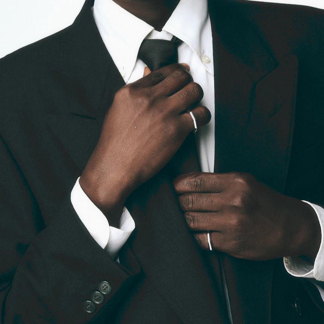 ANELLO #WHITE FERSERA Accessories SCULPTOR'S OCTAGON RING