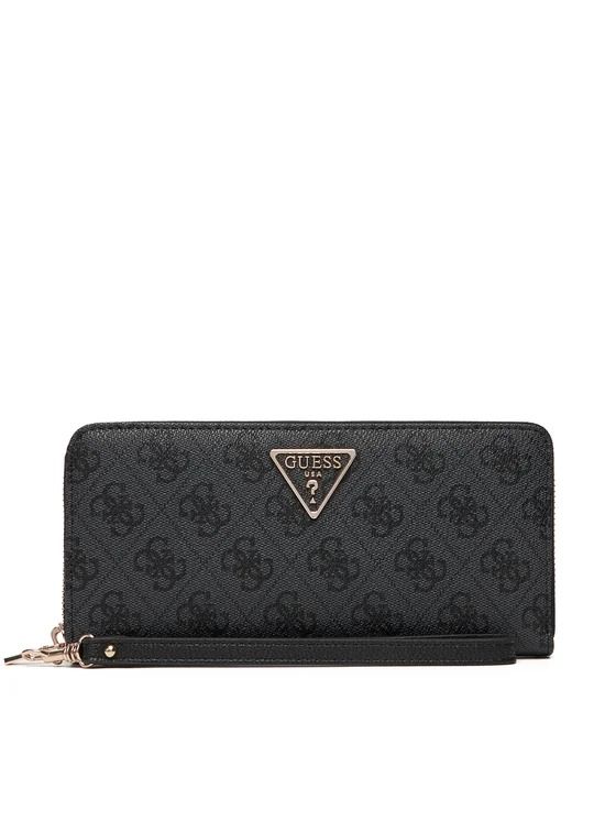 LAUREL II SLG LARGE ZIP AROUND #COAL LOGO GUESS  Accessories SWSG74 59146 CLO