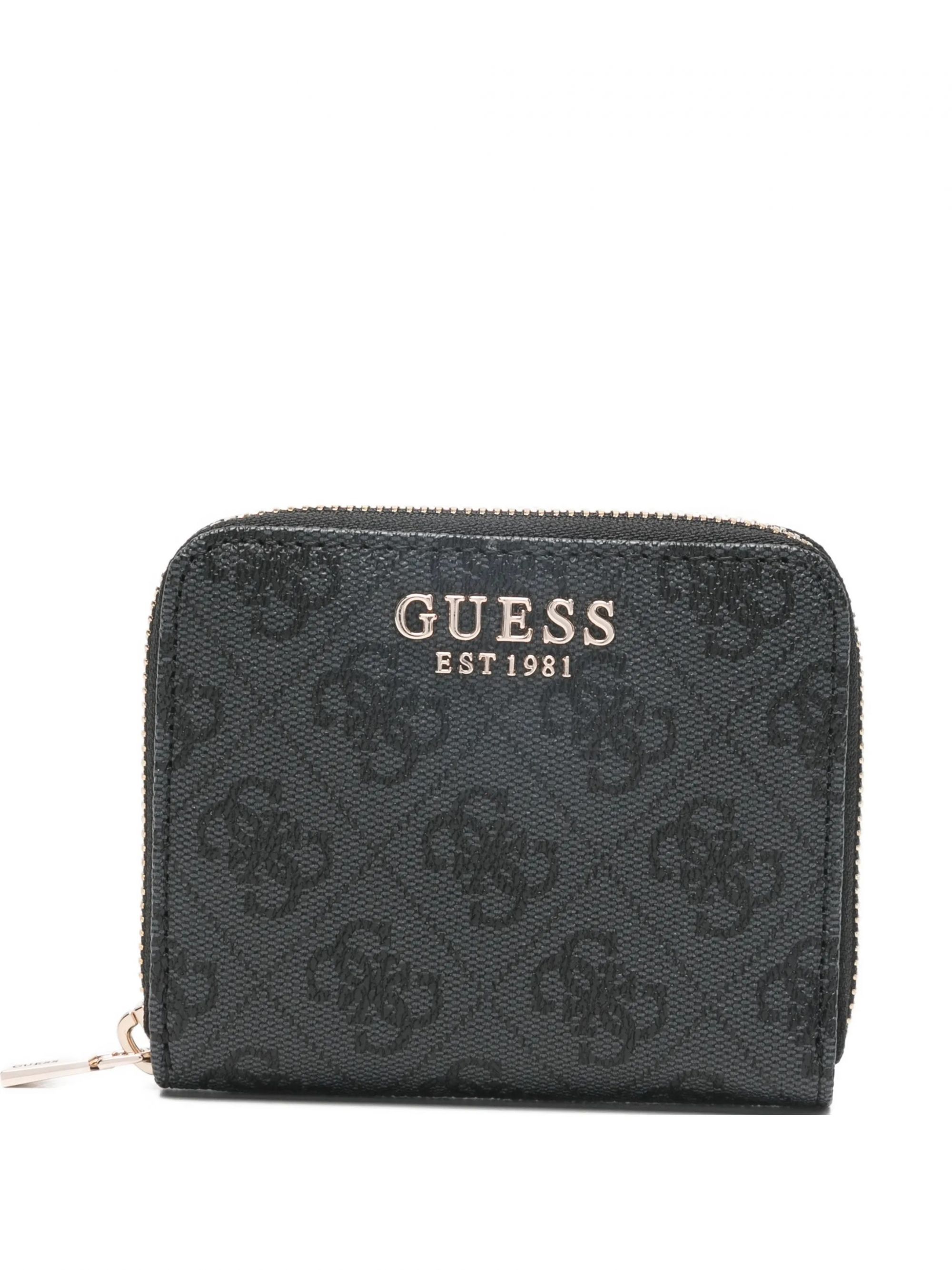 LAUREL II SLG SMALL ZIP AROUND #COAL LOGO GUESS  Accessories SWSG74 59137 CLO