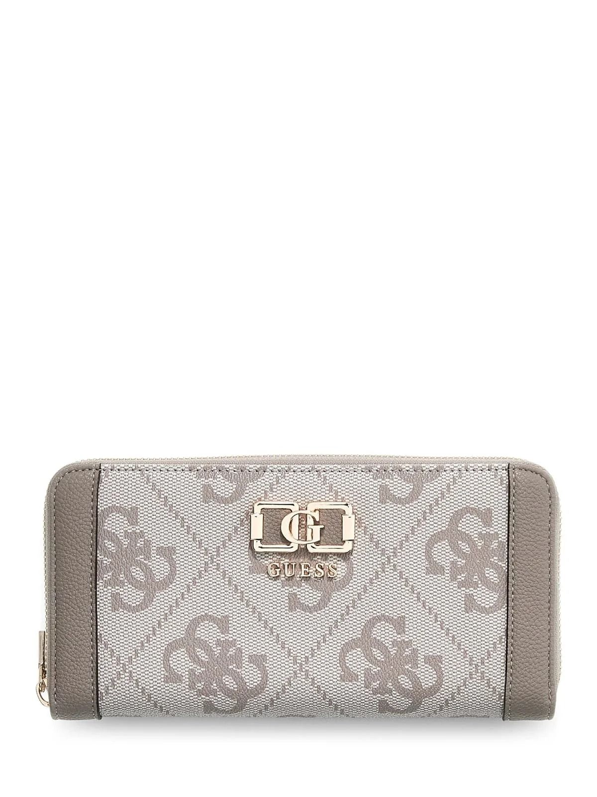 KARNILLA LOGO SLG LRG ZIP ARND #DARK TAUPE LOGO GUESS  Accessories SWOS99 01146 DKO