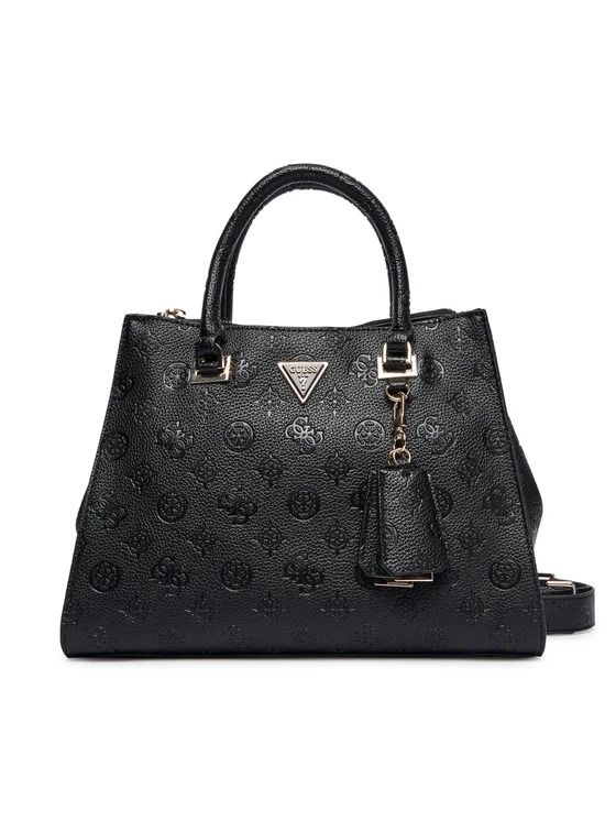 CRESIDIA II SOCIETY SATCHEL #BLACK LOGO GUESS  Bags HWPD98 88070 BLO