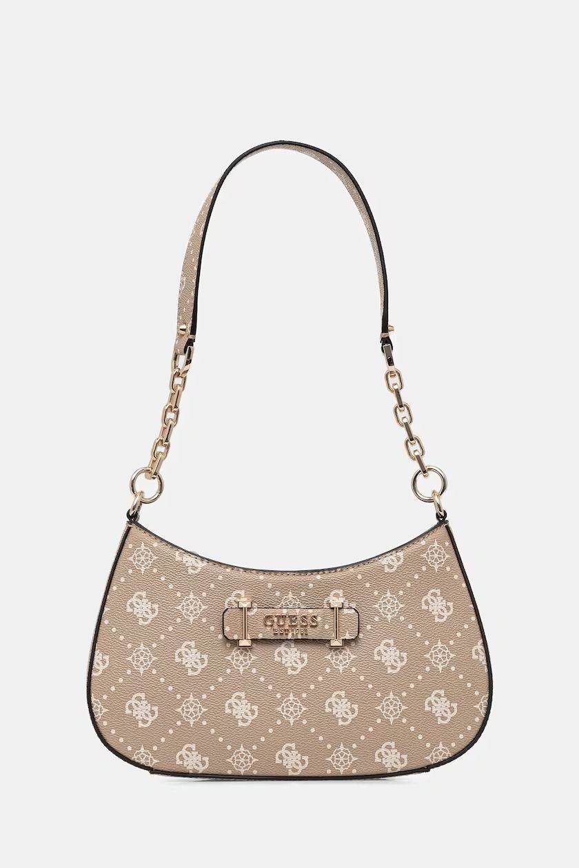 CARRIE LOGO TOP ZIP SHLDR BAG #VANILLA LOGO GUESS  Bags HWGP98 98180 VNO