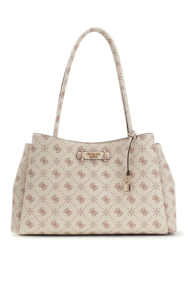CARRIE LOGO GRLFRND CARRYALL #VANILLA LOGO GUESS  Bags HWGP98 98220 VNO