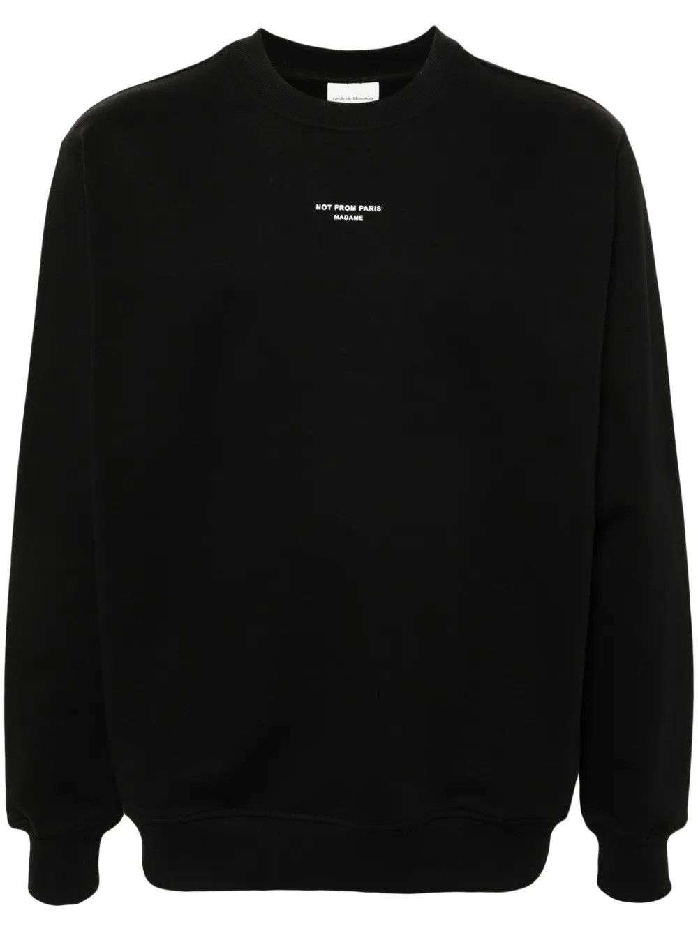 LE SWEATSHIRT SLOGAN CLASSIQUE #BLACK DROLE DE MONSIEUR Felpe PERM SW148 CO127 BL