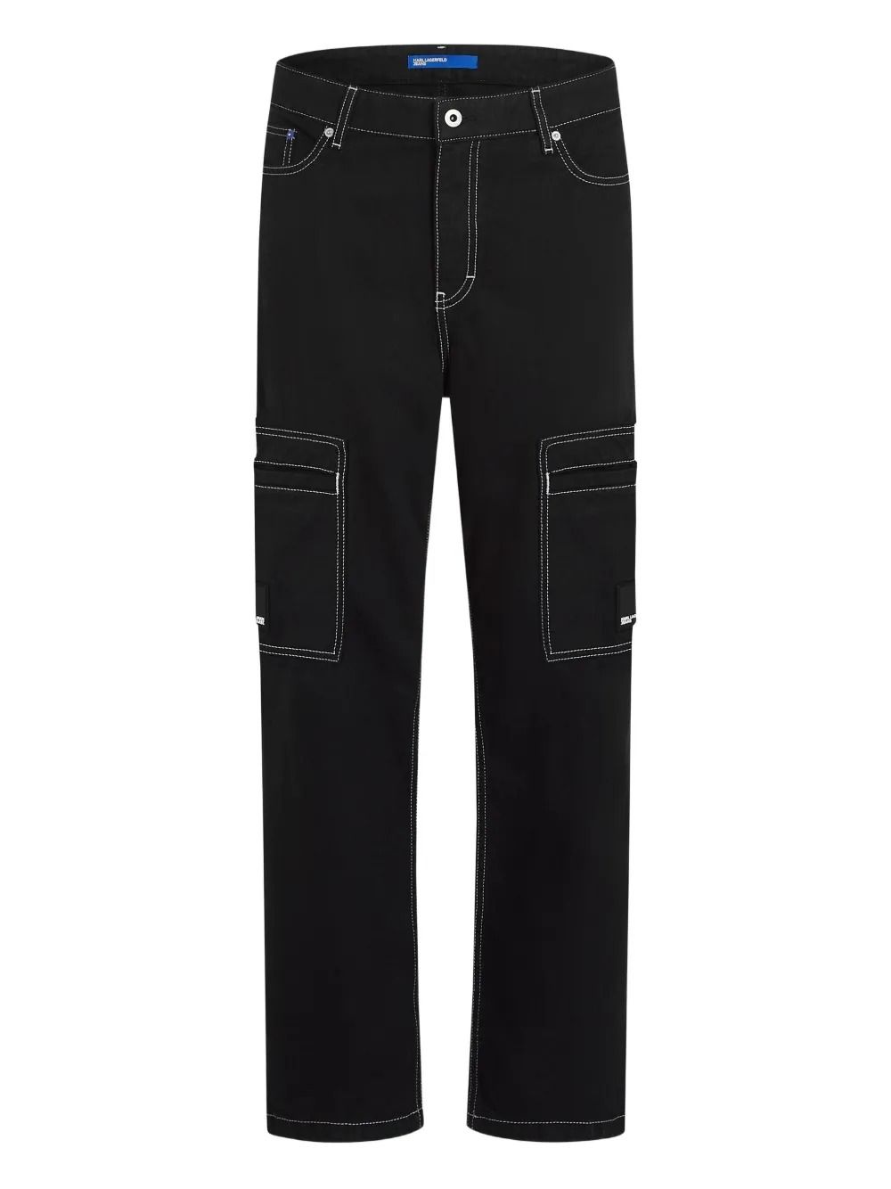 KLJ CONTRAST STITCH PANT BLACK #999 KARL LAGERFELD Trousers B1M10025