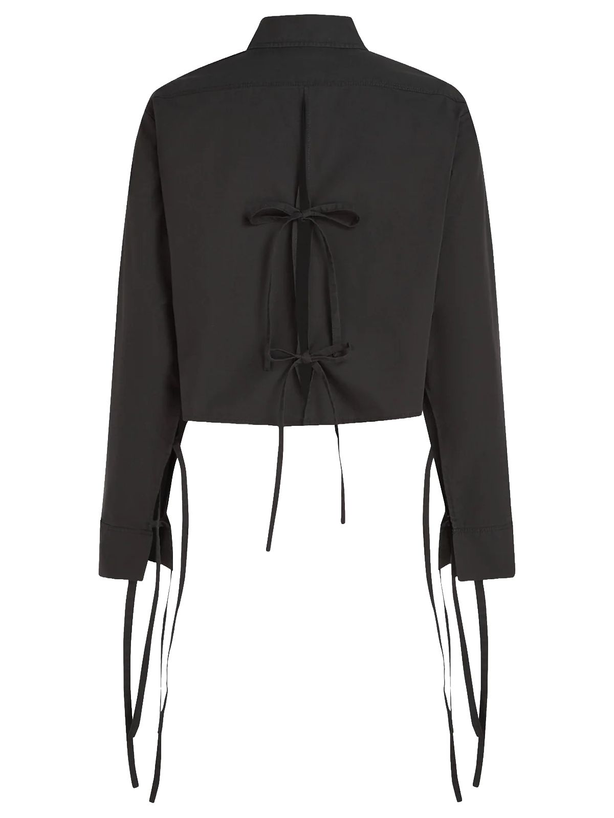 KLJ WASHED COTTON BLOUSE WASHED BLACK #1BJ KARL LAGERFELD Shirt B1W11027