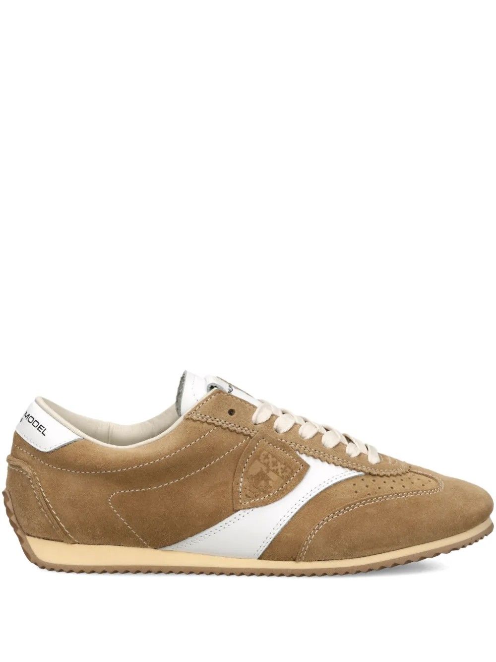 PLANCHE LOW WOMAN DAIM BEIGE #D007 PHILIPPE MODEL PARIS Scarpe PNLD D007