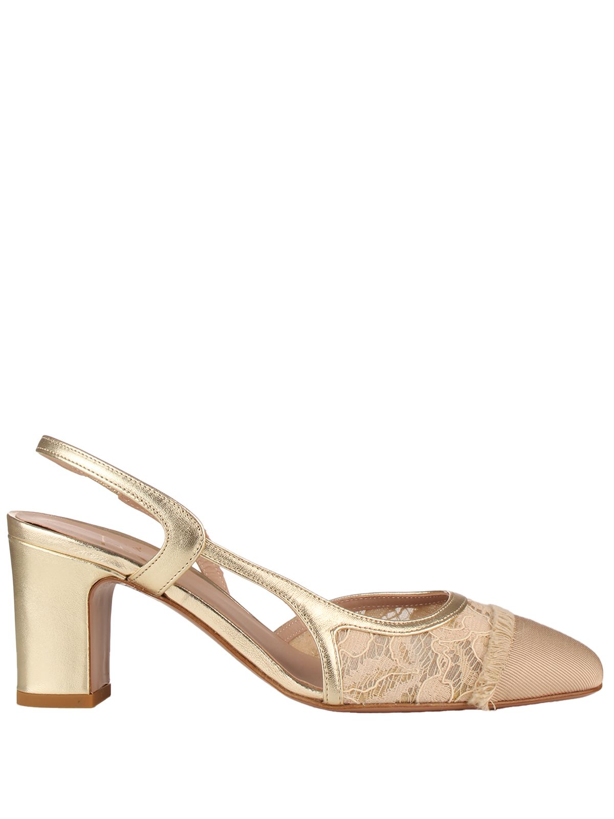 CHANEL PIZZO #CREAM/LUXOR PLATINO FESTA Shoes LUCIANA