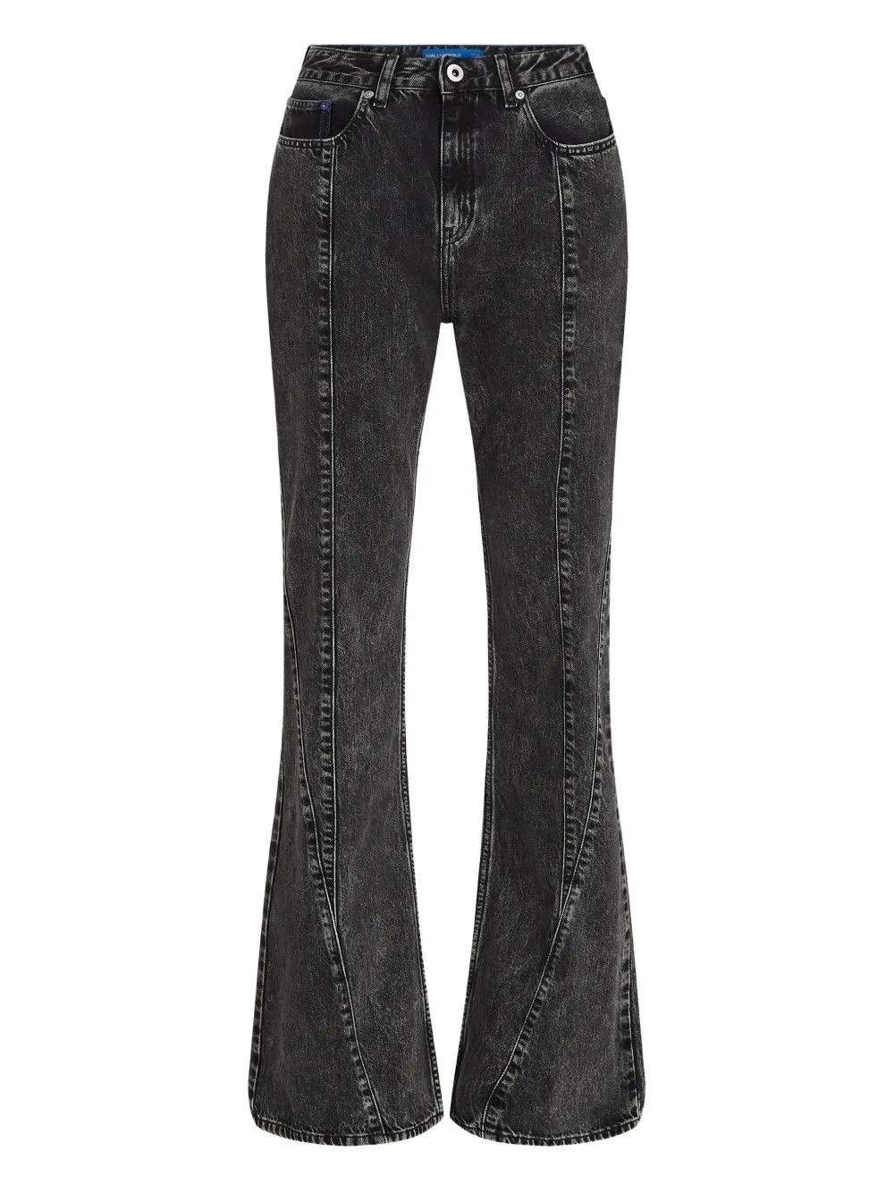 KLJ HR FLARE DENIM STONE WASHED BLACK #1GD KARL LAGERFELD Pantaloni B1W100831GD