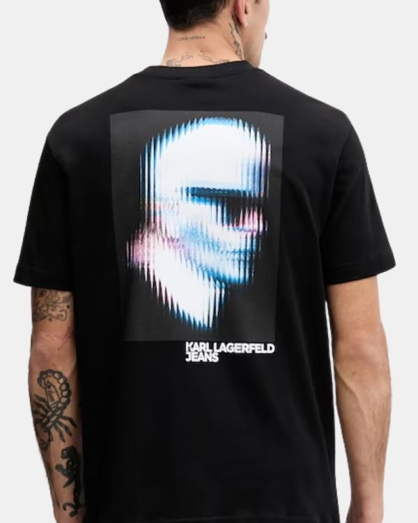 KLJ RELAX SS MONOGRAM TEE BLACK #999 KARL LAGERFELD T-shirt B1M17073