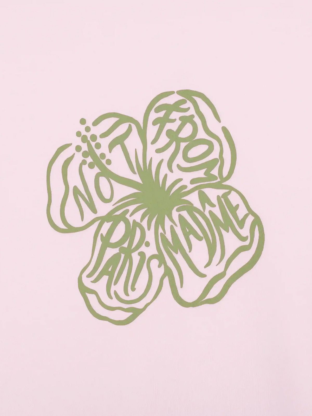 T-SHIRT SLOGAN HIBISCUS #LIGHT PINK DROLE DE MONSIEUR T-shirt J TS292 CO002 LPI