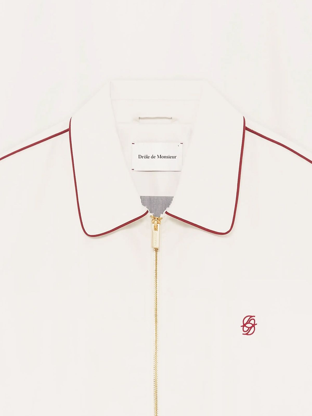 BLOUSON BRODÉ COTON #OFF WHITE DROLE DE MONSIEUR Capispalla J JT260 CO244 OW